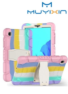Muyixin جراب لجهاز Galaxy Tab A7 Lite 8.7، جراب متين وقوي ومضاد للصدمات ومضاد للسقوط لهاتف Samsung Galaxy Tab A7 Lite 8.7 2021 طراز SM-T220 / SM- T225، وردي ملون  - Image 1