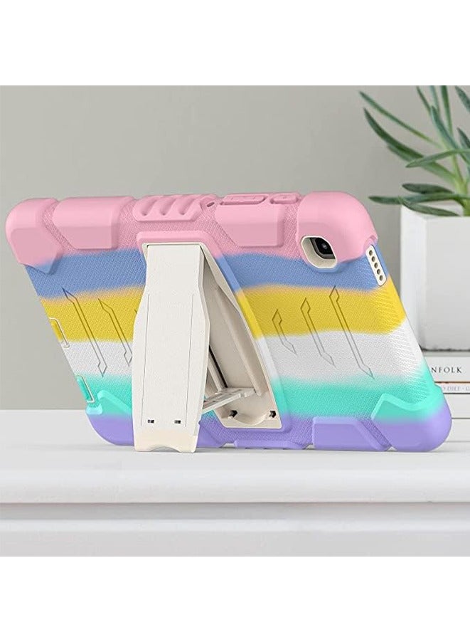 Muyixin جراب لجهاز Galaxy Tab A7 Lite 8.7، جراب متين وقوي ومضاد للصدمات ومضاد للسقوط لهاتف Samsung Galaxy Tab A7 Lite 8.7 2021 طراز SM-T220 / SM- T225، وردي ملون - Image 4