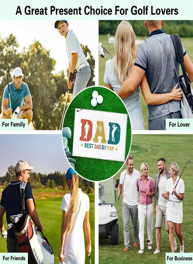 Msticey Best Dad by Par Printed Microfiber Golf Towel with Clip, Great Retro Golf Gifts for Golf Fan Dad Papa, Retirement Father's Day Birthday Gifts, Golf Accessories for Men Father Husband Uncle - Image 5