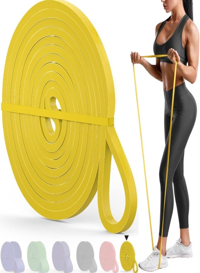 XFyt Beyond Boundaries: 5-15 Lbs Thin Pull-up Resistance Loop Band for Stretching, Therapy | Natural Therabands for Calisthenics & Physiotherapy | Gym Workouts Yoga Exercises (2-7 kgs, Yellow) - Image 1