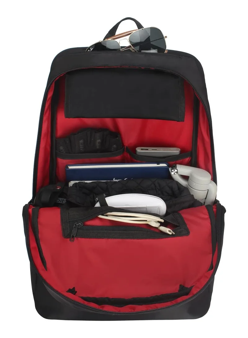 URBAN TRIBE URBAN TRIBE Night Rider 15.6 Inch Laptop Backpack for Men & Women | 23 L Smart Black Casual Backpack | Glow In Dark Multi Pocket & Water Repellent, Black, M, Rover