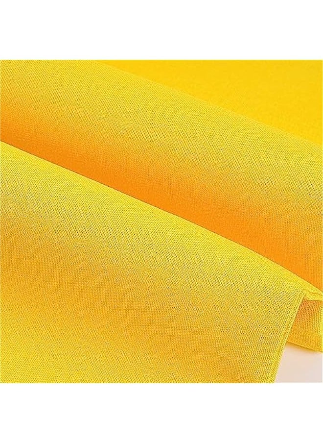 Generic Pack of 4 Decorative Outdoor Waterproof Throw Pillow Covers Square Garden Cushion Cases for Patio, Couch, Tent and Sofa, 18 x 18 Inches, (Yellow)  - Image 3