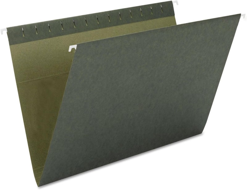 Smead Hanging File Folder, No Tabs, Letter Size, Standard Green, 25 per Box (64010) - Image 1