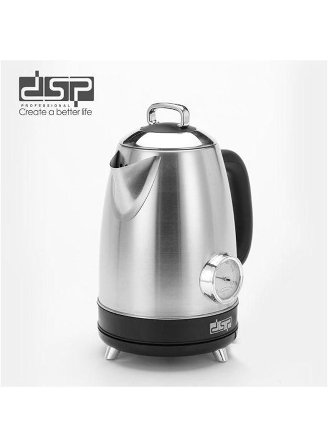 دي اس بي غلاية مياة دى اس بى ستانلس إضاءة ليد غطاء قفل أمان 1.7 لتر 2200 وات اسود - KK1278 - Image 2