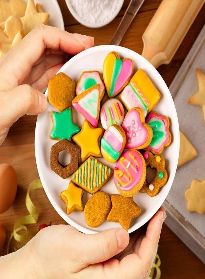 TARINI 30Pcs Mini Cookie Cutter Set with Box, Small Stainless Steel Fruit Veggie Tiny Polymer Clay Cutters for Kids, Geometric Set for Biscuit Mold - Image 4