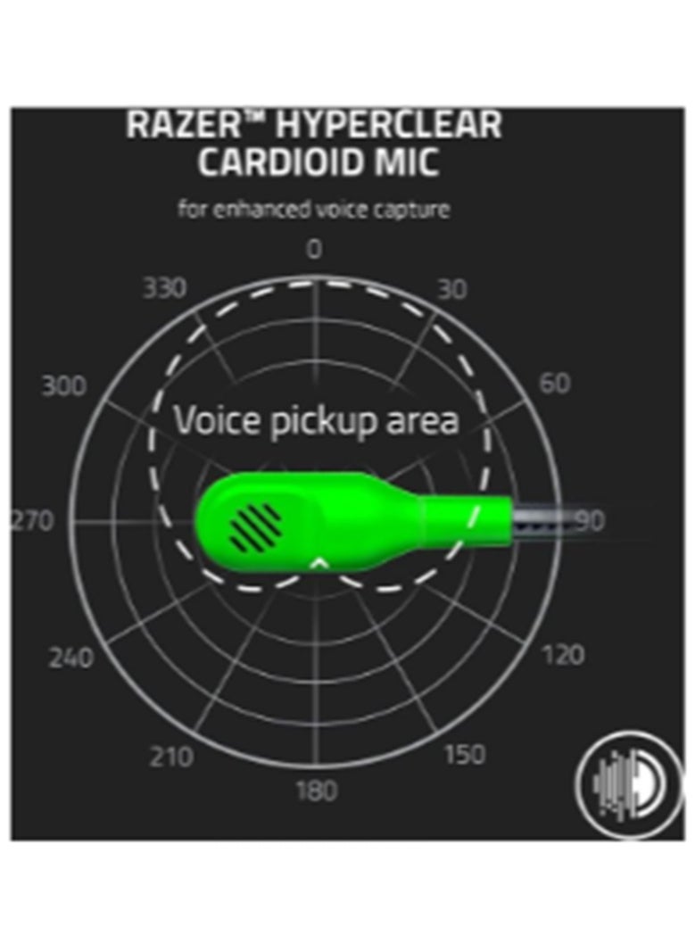 RAZER Blackshark V2 X Gaming Headset: 7.1 Surround Sound 50mm Drivers Memory Foam Cushion For Pc, Ps4, Ps5, Switch, Xbox One, Xbox Series X & S, Mobile 3.5mm Audio Jack Green, Standard  - Image 3