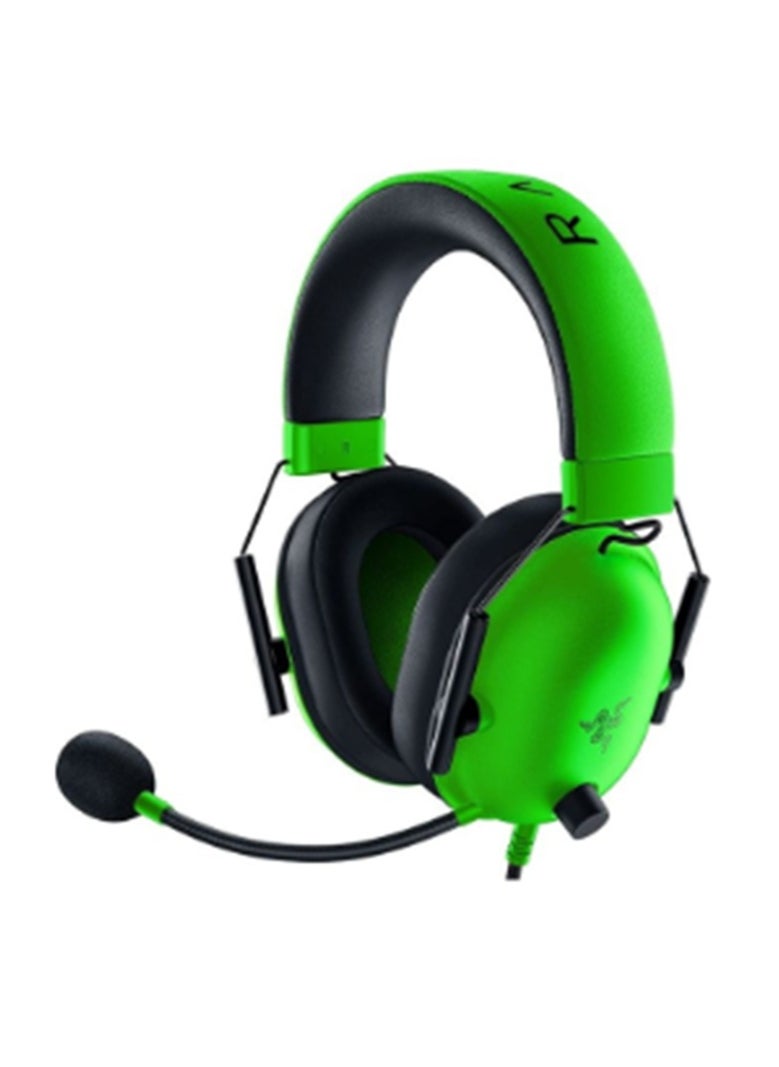 RAZER Blackshark V2 X Gaming Headset: 7.1 Surround Sound 50mm Drivers Memory Foam Cushion For Pc, Ps4, Ps5, Switch, Xbox One, Xbox Series X & S, Mobile 3.5mm Audio Jack Green, Standard  - Image 1