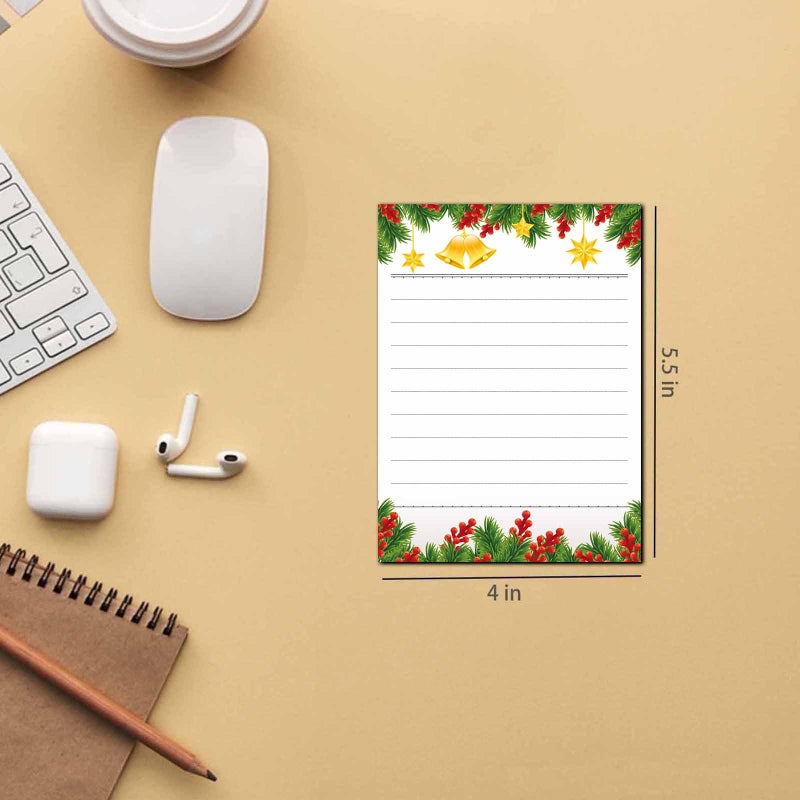 DUGUTUL 4 Christmas Notepads Holiday Notepads for Christmas Home School and Office Gifts - Image 2