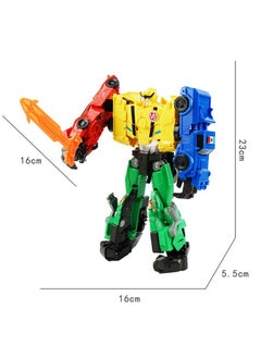 Arabest Boys Transformation Robot Dinosaur Car Toy Four-in-one guard God of War-JY675R 
