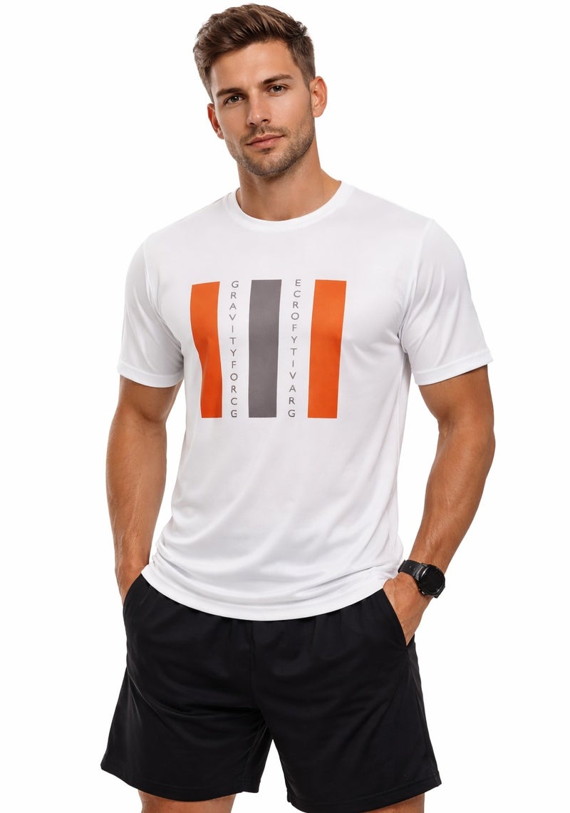 Gravity Force Men's Compression Gym T-Shirt | Quick Dry Breathable Athletic Fit Sports Tee | Sweat Wicking Lightweight Performance Activewear for Workout, Running, Training & Fitness - Image 5