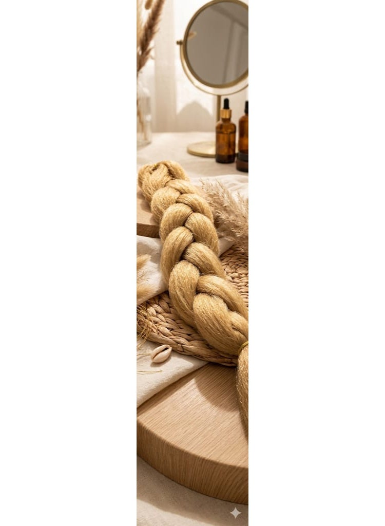 Golden Blonde Kanekalon Braiding Hair Extensions for Box Braids & Afro Styles - 60cm - Professional Synthetic Hair - Image 2