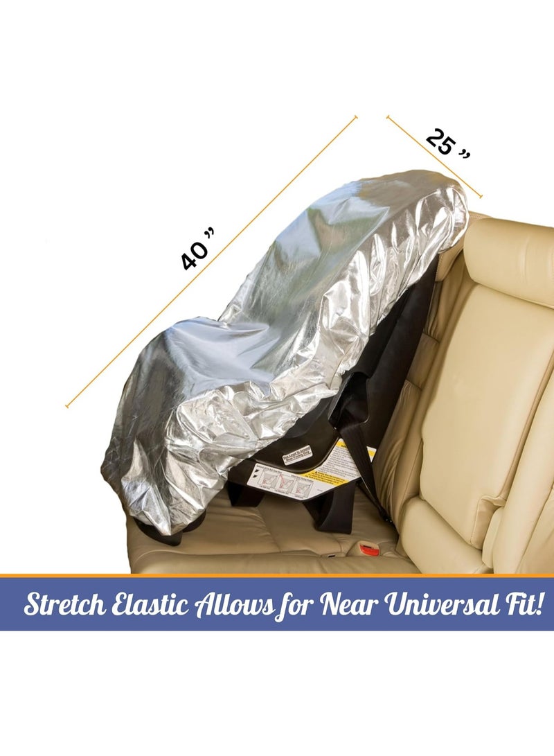 أتش دبليو مساعد مقعد السيارة غطاء ظل الشمس -حافظ على مقعد طفلك في درجة حرارة باردة -الأغلفة وحجب الحرارة والشمس -الحماية من الأشعة فوق البنفسجية ضوء الشمس - Image 2