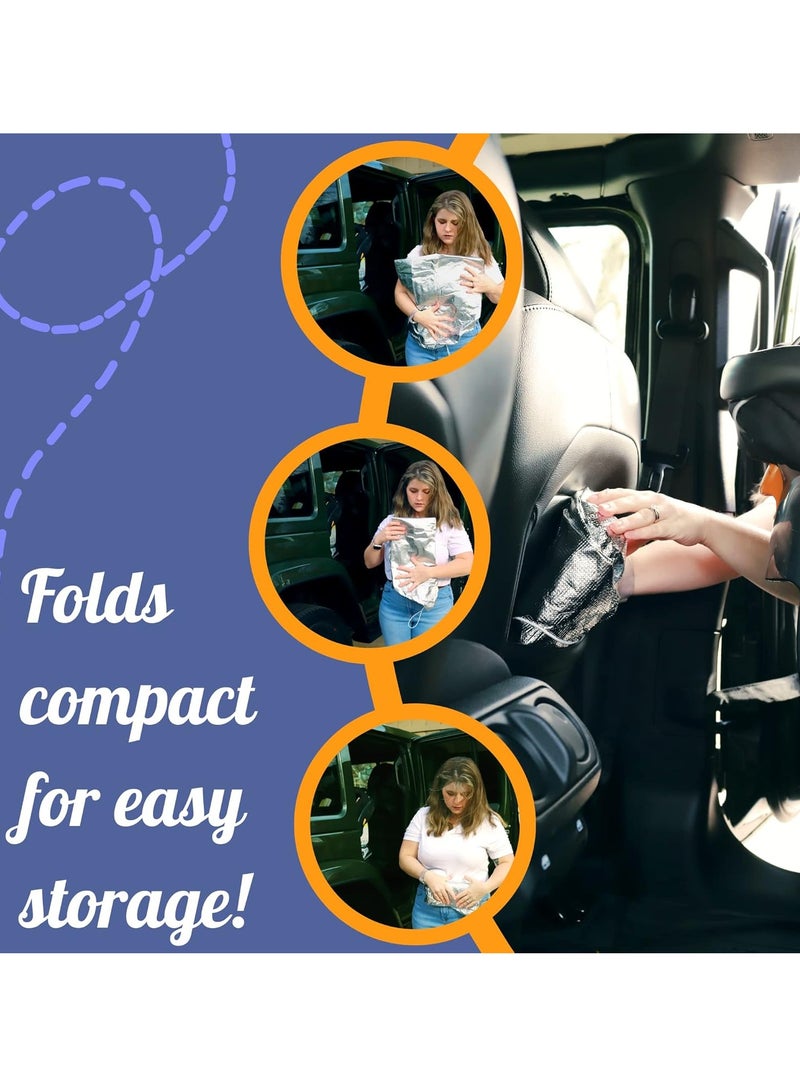 أتش دبليو مساعد مقعد السيارة غطاء ظل الشمس -حافظ على مقعد طفلك في درجة حرارة باردة -الأغلفة وحجب الحرارة والشمس -الحماية من الأشعة فوق البنفسجية ضوء الشمس - Image 4