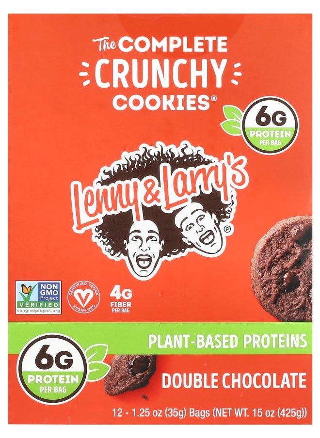 LENNY & LARRY'S The Complete Crunchy Cookies® Double Chocolate 12 Bags 1.25 oz (35 g) Each 
