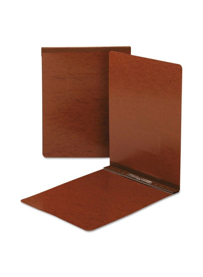Pressboard Report Cover, Metal Prong Top Fastener with Compressor, 2" Capacity, Letter Size, Red, 25 per Box (81725)