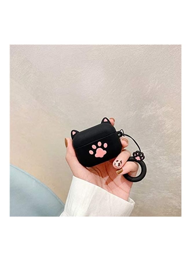 Protective Case Cover Compatible with New Apple AirPods 3rd Generation Black/Pink - Image 2