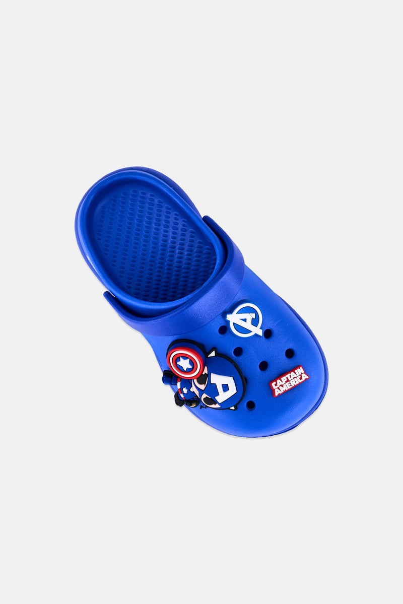 MARVEL Toddlers Boy Slingback Clogs, Blue - Image 2