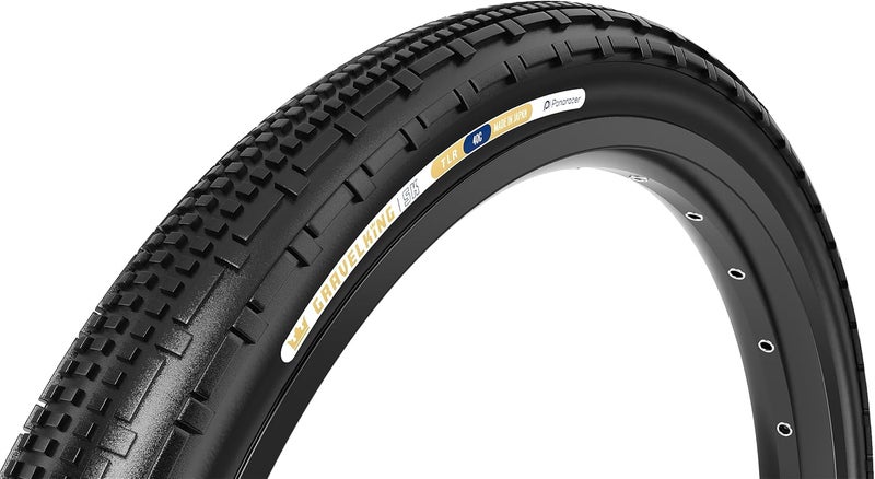 Panaracer GravelKing SK Folding Bicycle Tire | 700 x 40C | Tubeless Compatible | All-Terrain Tread | Gravel & Adventure Riding | Black/Black - Image 1