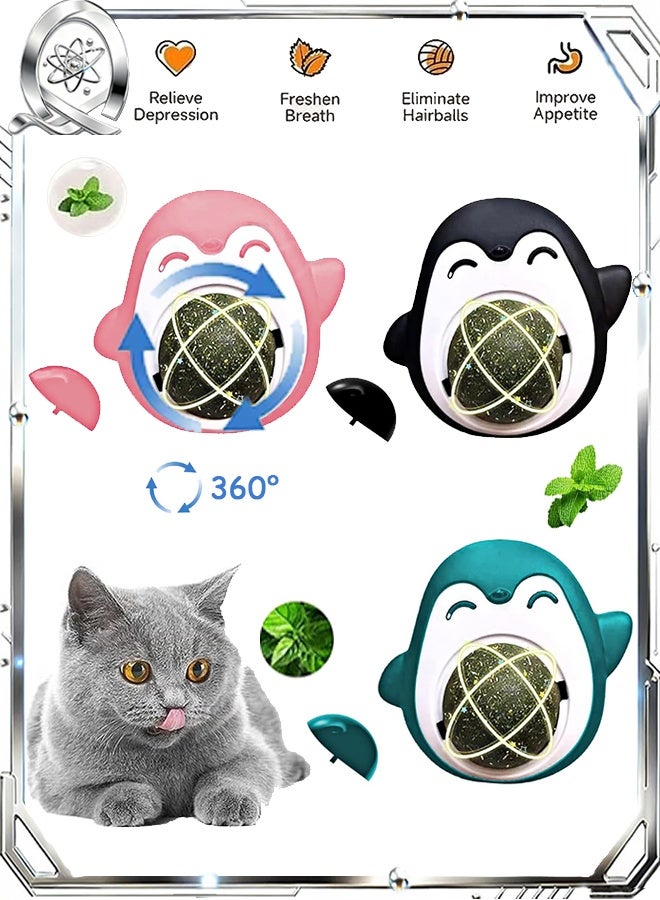 Quantum 3 PCS  Catnip Ball Toys, Edible Cat Licking Toy, for Licking - Image 1