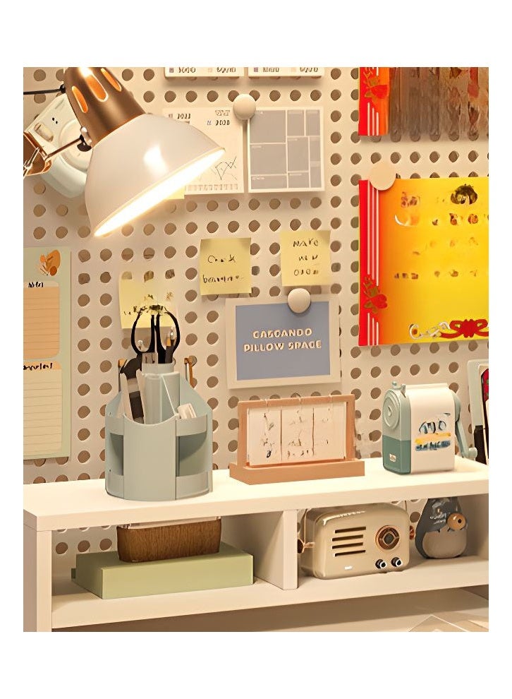 keke Computer Tables with Shelves for Organized Productivity White Frame with Hole Board Regular Height 170 CM, Width 60 cm, Length 160cm - Image 5