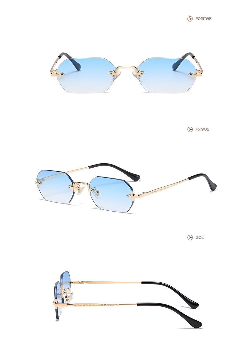 RITY Men & Women Sunglasses with Elegant Metal Frame and Polarized Lenses | Full UV Protection | Luxury Fashion Eyewear for Driving, Travel, Beach & Outdoor Activities | Stylish & Lightweight Design - Image 4