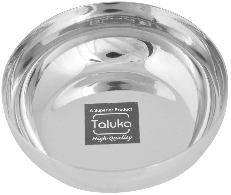Taluka Premium Stainless Steel Solid Sweet BowlDessert Bowls Ice Cream BowlsBowls for Kheer katoriSteel with Set of 6 for Serving Deserts Sweets Silver - Image 3