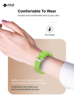 INEIX Silicone Replacement Strap For Samsung Galaxy Watch Active 40mm  Flouresent Green  - Image 3