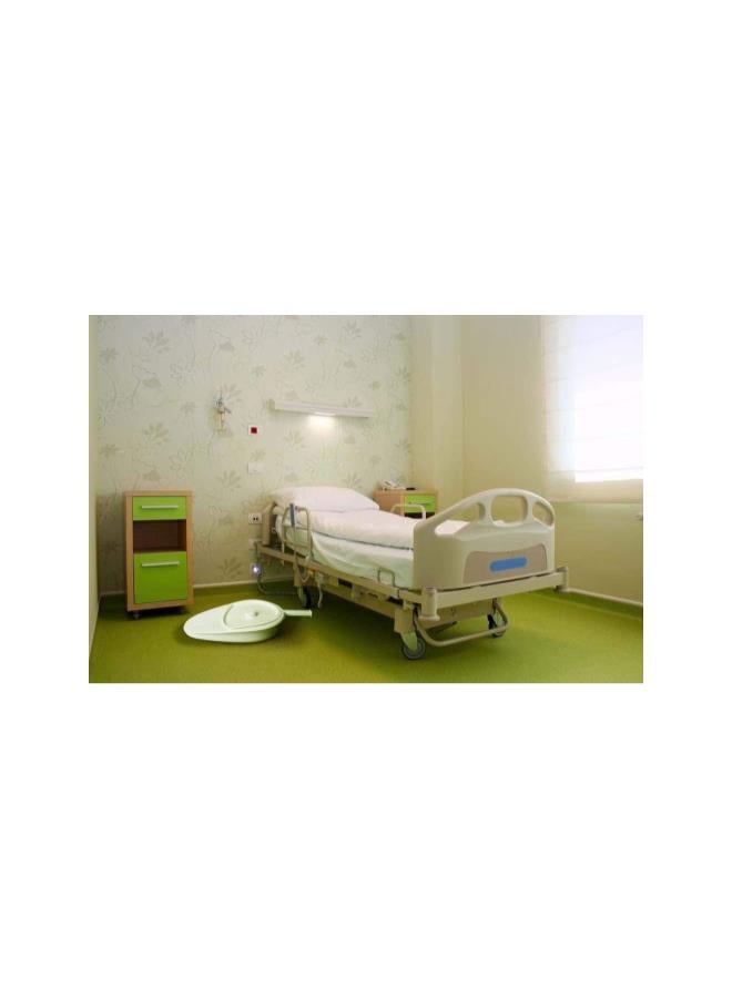 Plastic Bedpan Smooth Countoured with Lid u0026 Handle - Portable Bed Pans for Bedridden Patient for Men and Women(White)  - Image 4