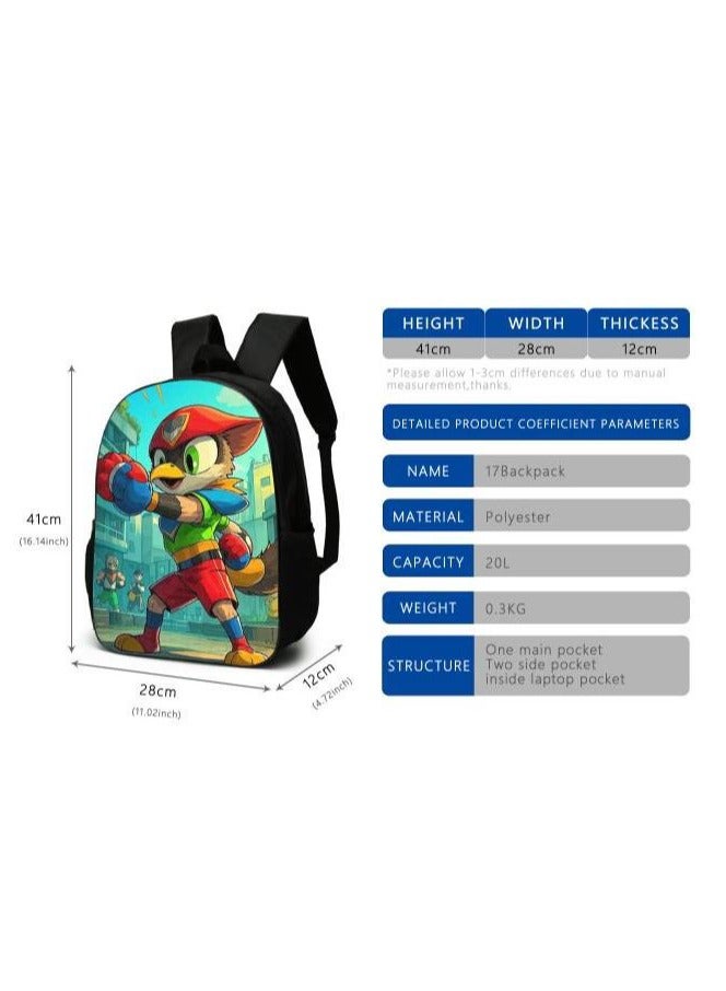 Cartoon style universal three-piece schoolbag - 1386 - Image 3