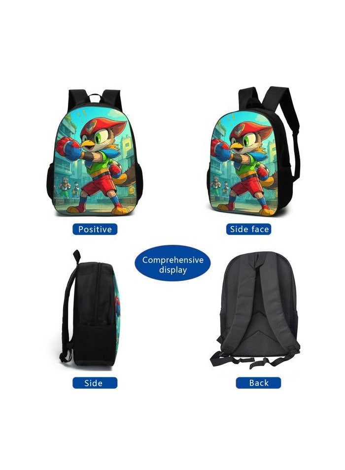 Cartoon style universal three-piece schoolbag - 1386 - Image 4