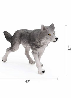 Excefore Wolf Toy 7 PcsFigurines Set Wolf Animals Figure for Kids Jumbo Wolf Toy Playset Birthday Gift Wolf Theme Party Decoration  - Image 5
