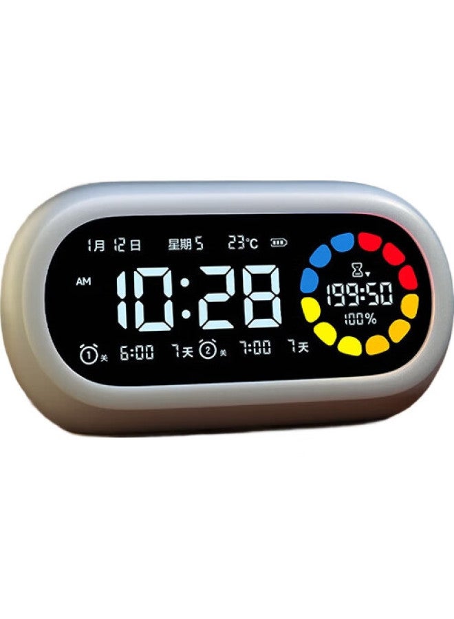 Deli Color Screen Visual Timer Alarm Clock For Children And Students, Self-Discipline Time Management Device, Pink, Le106Pro - Image 3