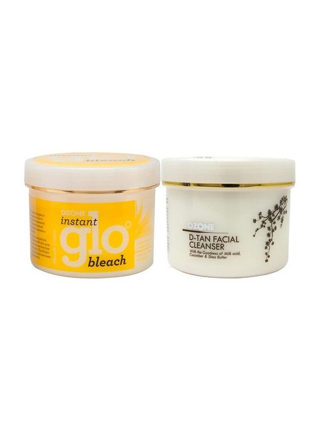 Ozone منظف الوجه D Tan 250 جرام مع مبيض فوري جلو 200 جرام لبشرة متوهجة وناعمة - Image 2