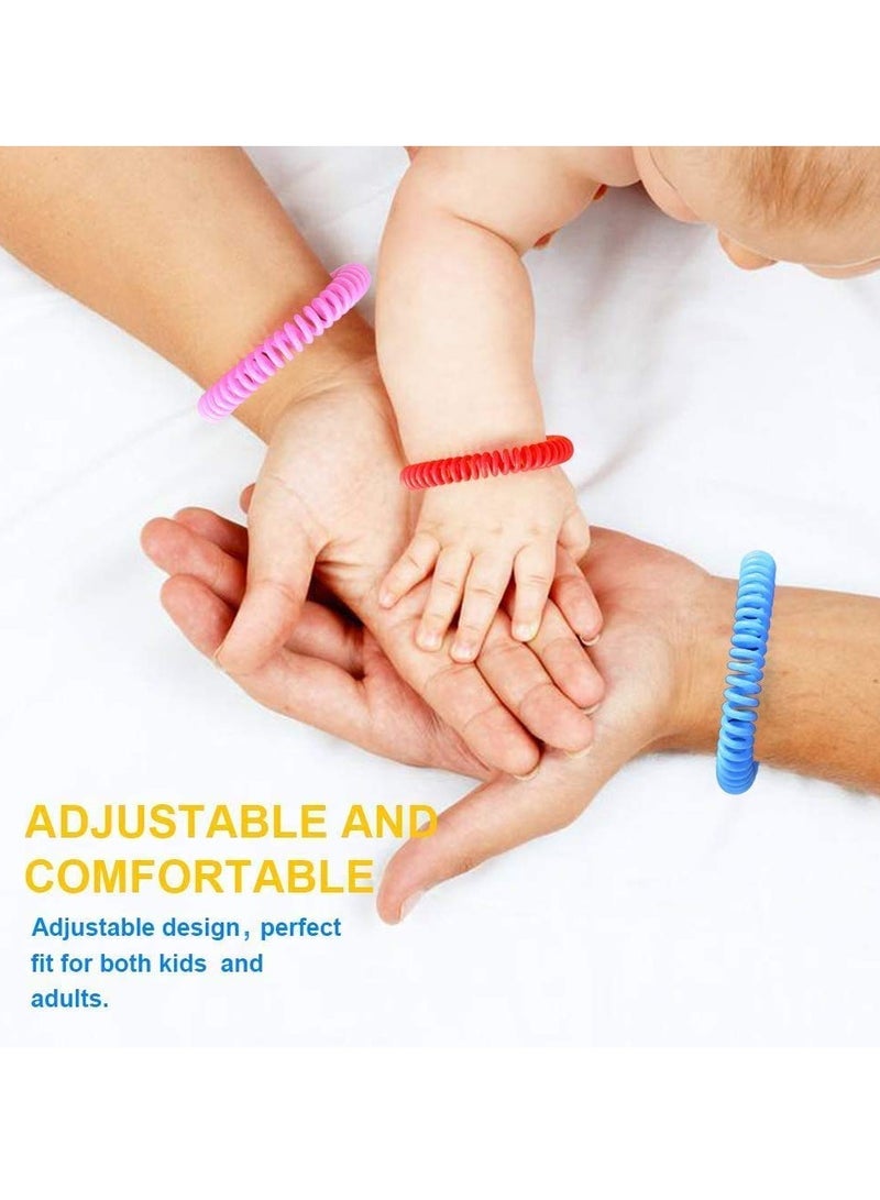 SYOSI 12Pack Reusable Bracelet, Natural and Waterproof Wrist Bands for Children and Adults, Nature Citronella, Lemongrass and Eucalyptus, Individually Wrapped, Travel Protection Outdoor Indoor - Image 3