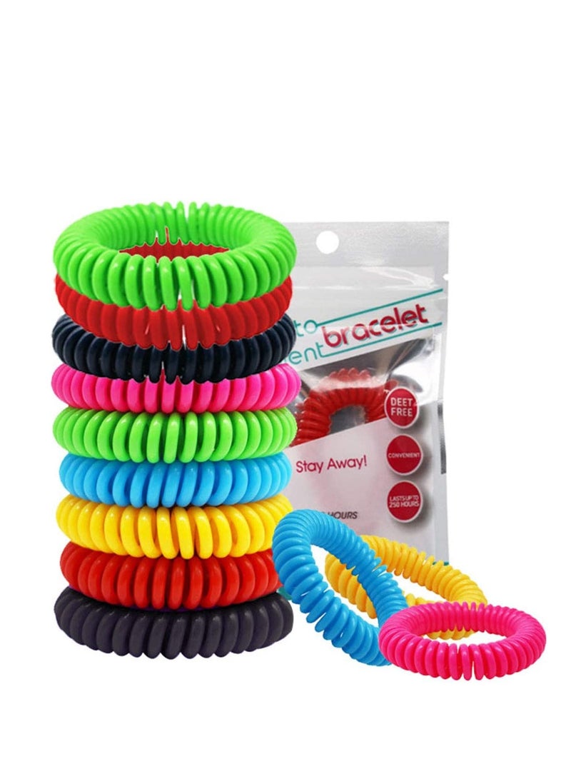 SYOSI 12Pack Reusable Bracelet, Natural and Waterproof Wrist Bands for Children and Adults, Nature Citronella, Lemongrass and Eucalyptus, Individually Wrapped, Travel Protection Outdoor Indoor - Image 1