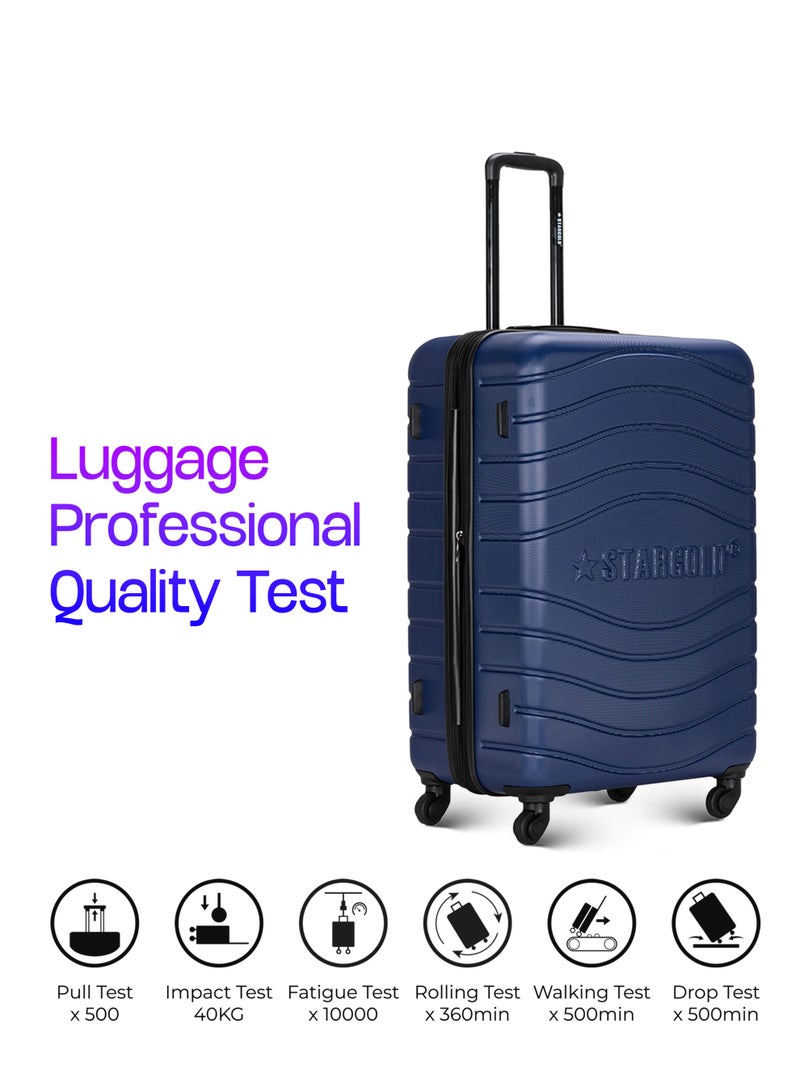 ستارجولد 4 عبوات من عربة أمتعة مقفلة ذات رقم دوار للجانب الصلب - Image 5