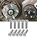 ASUBHA 10PCS Wheel Studs Steel Tire Studs M12x150 Lug Stud 49mm Bolt Extended Tire Studs Car Accessories Compatible with Most Cars OEM610266 9094202049 - Image 2