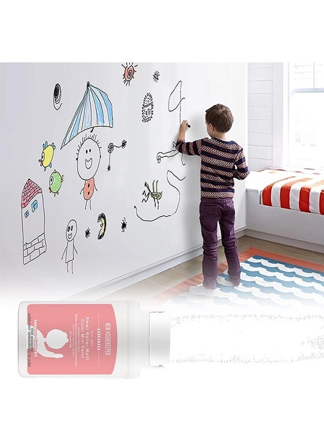 Wall Repair Rolling Brush, Small Roller Wall Patching Brush Wall Repair Paste Roller Wall Repair Tool Wall Paint Interior Conceal Roller for DIY Repair Graffiti, Dirty Shoe Prints  - Image 2