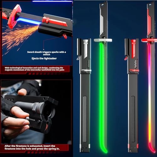 Breatoi Sparkblade LED Sword with Smoke & Spark Effects – 7-Color Light Katana with Sound FX | Anime Cosplay Prop - Image 3
