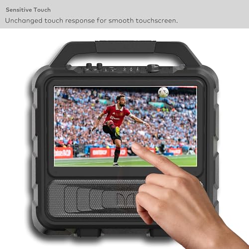 INNOSURE Premium Tempered Glass Screen Protector designed for Monster Vision Portable TV Entertainment System 15.6" Display Touchscreen 9H Anti Scratch (HD Clear) - Image 5
