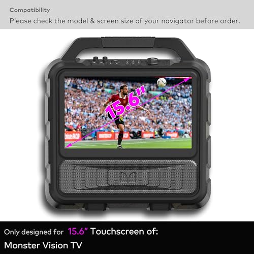 INNOSURE Premium Tempered Glass Screen Protector designed for Monster Vision Portable TV Entertainment System 15.6" Display Touchscreen 9H Anti Scratch (HD Clear) - Image 2