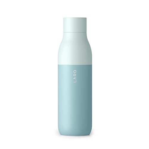 LARQ Bottle Twist Top 25 oz - Insulated Stainless Steel Water Bottle | BPA Free | Reusable Water Bottle for Camping, Office, and Travel | Keep Drinks Cold and Hot, Seaside Mint - Image 1