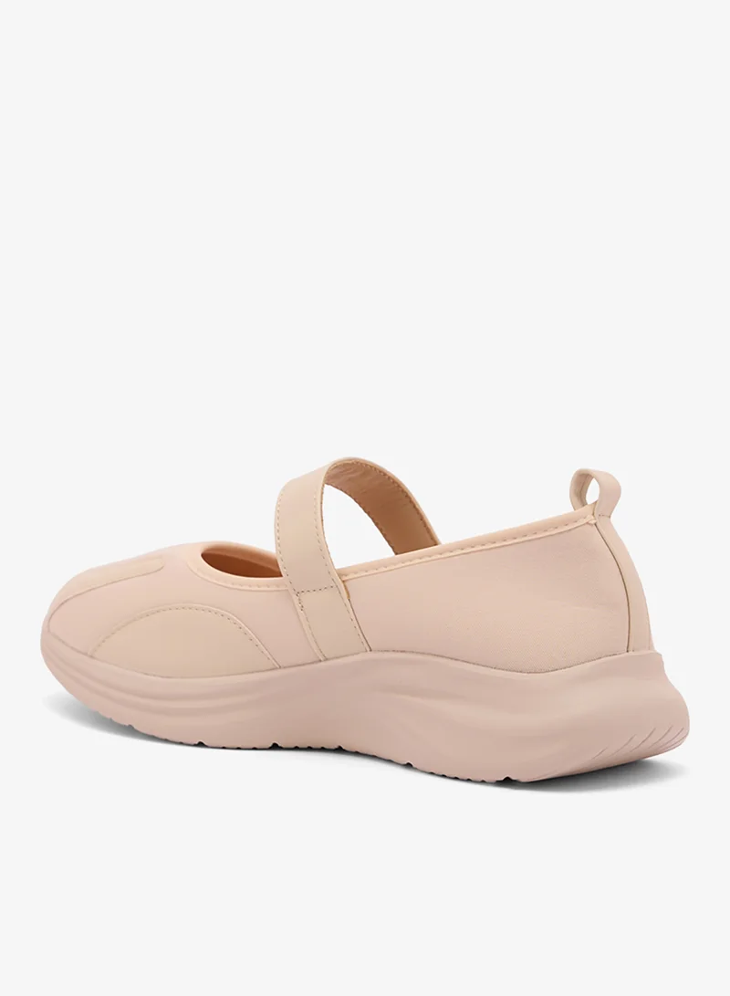 Brown Slip On Ballet Sneakers