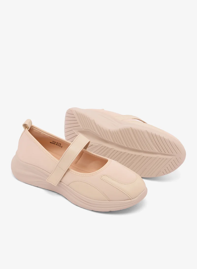 Brown Beige Slip On Ballet Sneakers for Women | Best Price UAE