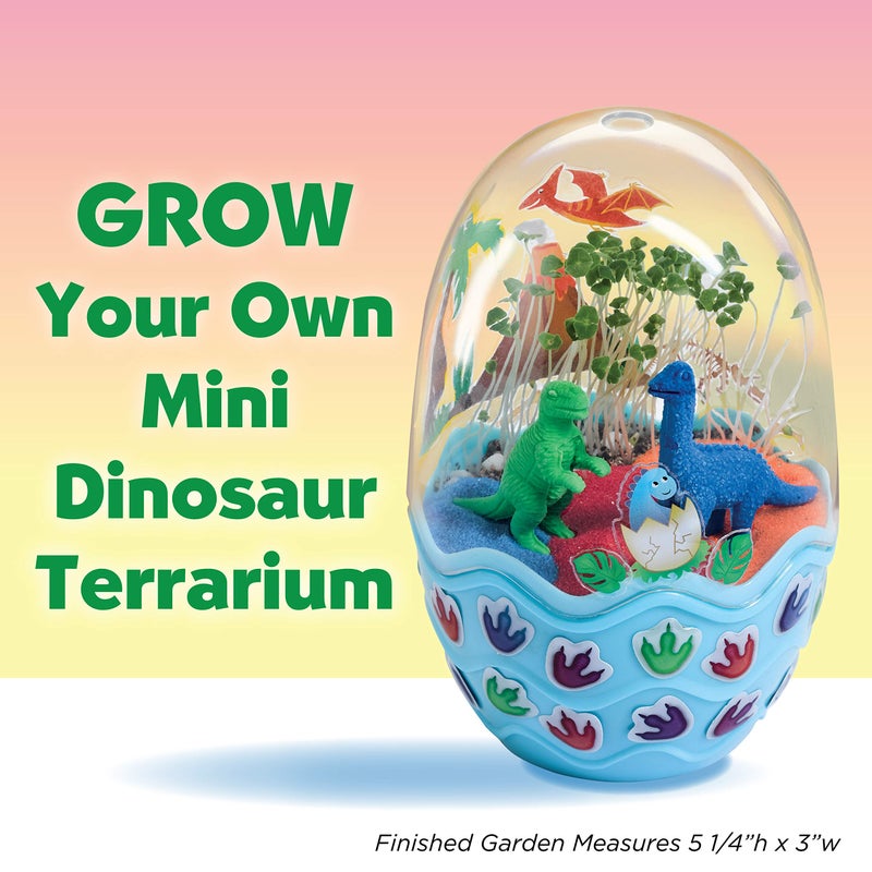 Creativity for Kids Mini Garden Dinosaur: Terrarium Kit for Kids - Dinosaur Crafts for Boys, Dinosaur Toy and Science Kit for Kids, Holiday Stocking Stuffers (Ages 6+) - Image 2
