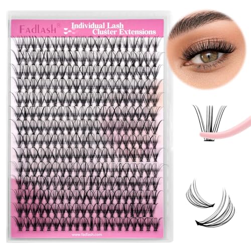 Individual Lashes Large Tray D Curl Lash Clusters 10D 20D 30D 40D Individual Lash Extensions Cluster Lashes Lash Extension Supplies Eyelash Clusters 20D007D 14mm