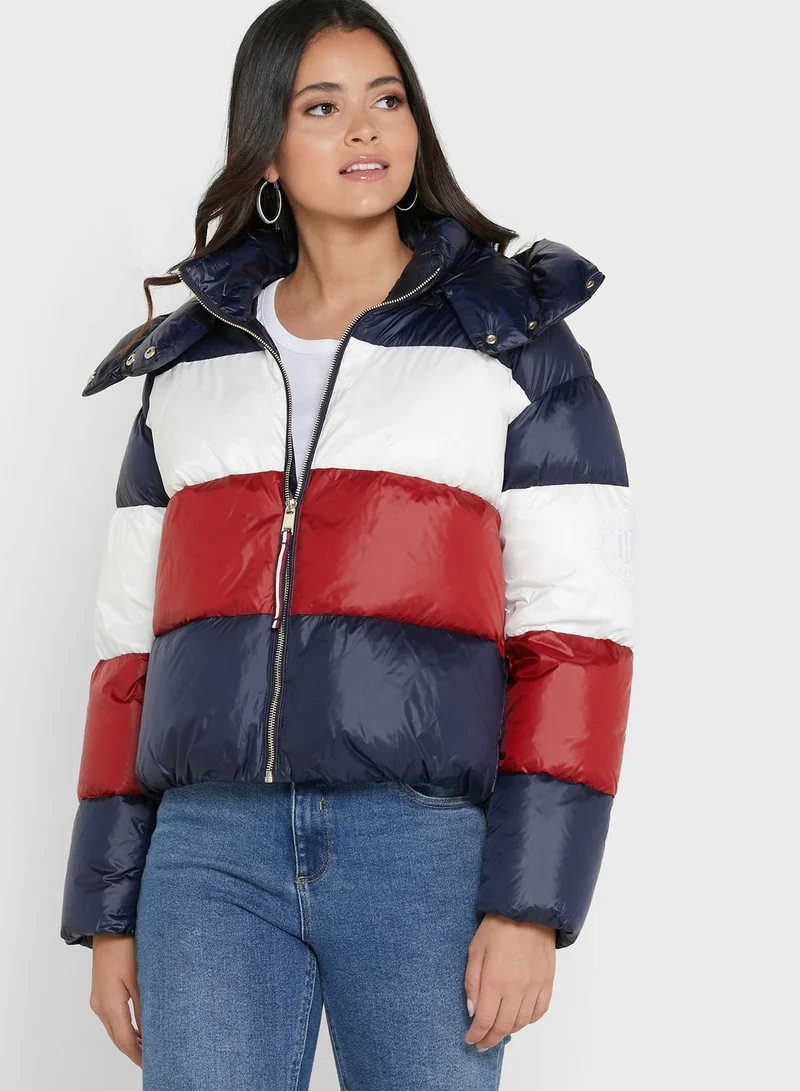 TOMMY HILFIGER Colorblock Puffer Jacket