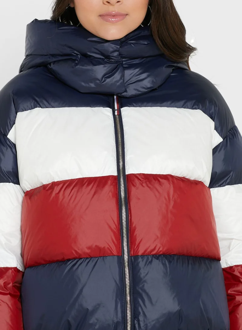TOMMY HILFIGER Colorblock Puffer Jacket