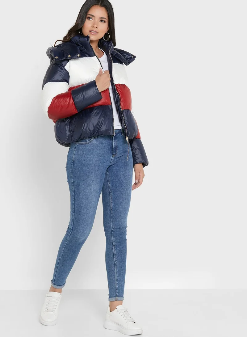 TOMMY HILFIGER Colorblock Puffer Jacket