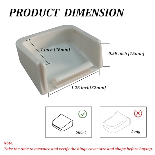 VALLVATER 6 Packs Toilet Seat Hinge Cover Caps Compatible with Kohler 7315/7316 Toilet Seat Replacement Parts - Image 2